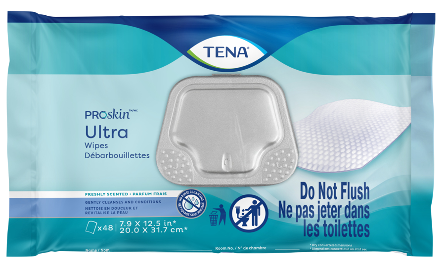 TENA Ultra WashCloth, 48 Count - Incontinence/Personal Hygiene - TENA