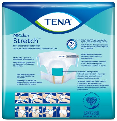 TENA Stretch Adult Incontinence Brief, Ultra Absorbency - Incontinence/Single Use - TENA