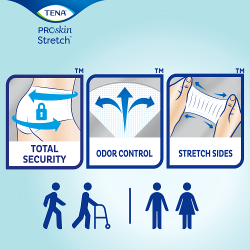 TENA Stretch Adult Incontinence Brief, Ultra Absorbency - Incontinence/Single Use - TENA