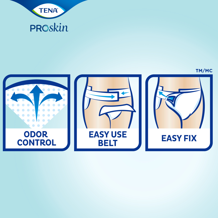 TENA ProSkin Flex Brief, Super Absorbency - Incontinence/Single Use - TENA