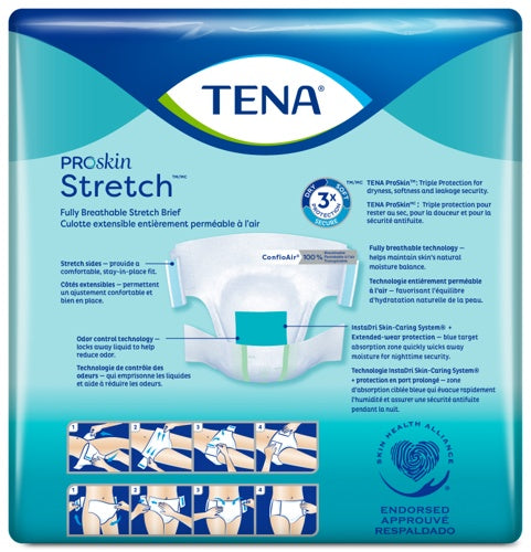 TENA Stretch Adult Incontinence Brief, Super Absorbency