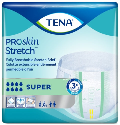 TENA Stretch Adult Incontinence Brief, Super Absorbency - Incontinence/Single Use - TENA