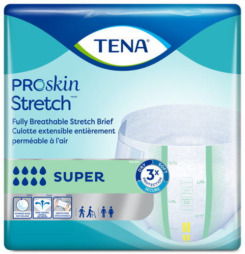 TENA Stretch Adult Incontinence Brief, Super Absorbency - Incontinence/Single Use - TENA