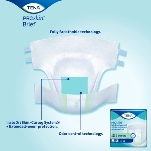 TENA Adult Incontinence Brief, Super Absorbency - Incontinence/Single Use - TENA