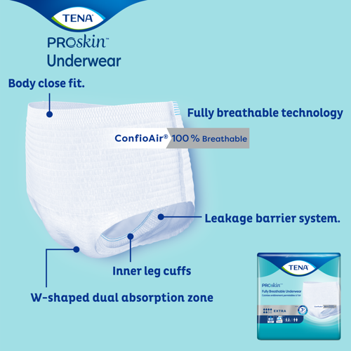 TENA Protective Incontinence Underwear, Extra Absorbency - Incontinence/Single Use - TENA
