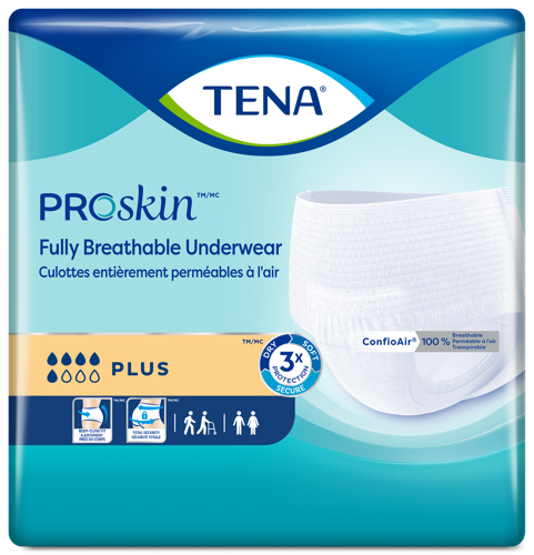 TENA Protective Incontinence Underwear, Plus Absorbency - Incontinence/Single Use - TENA