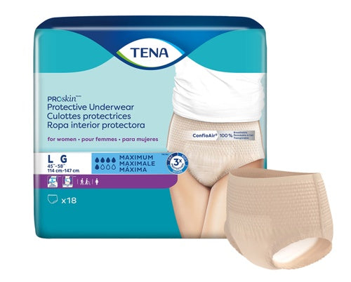 TENA Proskin Incontinence Underwear for Woman, Maximum Absorbency - Incontinence/Single Use - TENA
