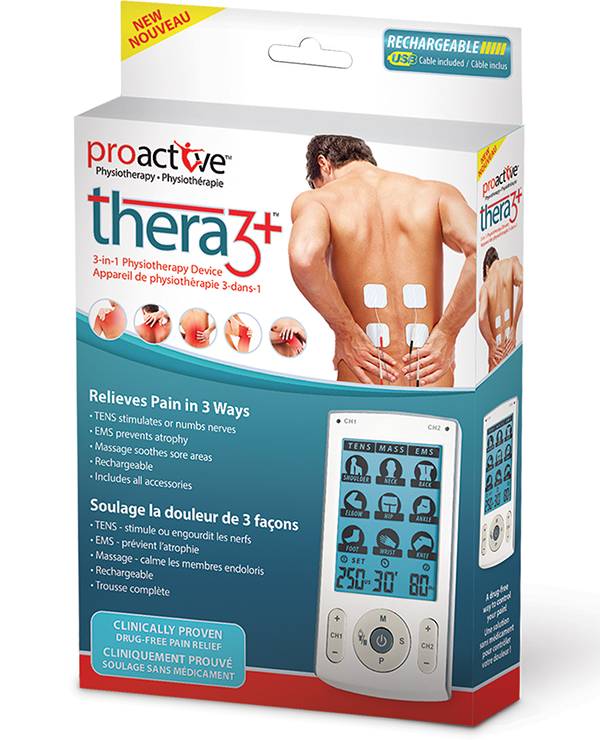 ProActive Thera3 3-in-1 TENS, EMS, Massage