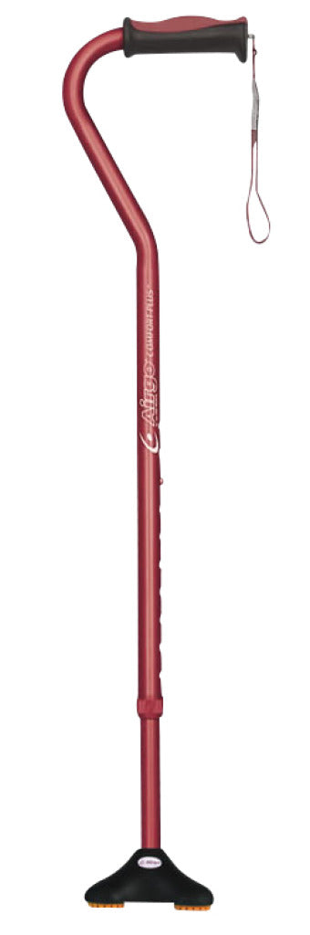 Airgo Comfort - Plus Cane with MiniQuad Ultra - stable Tip - Canes/Canes - Airgo - Burgundy - 775757308586