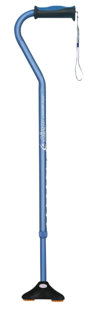 Airgo Comfort - Plus Cane with MiniQuad Ultra - stable Tip - Canes/Canes - Airgo - Blue - 775757308593