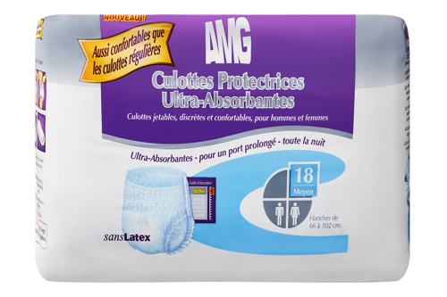 AMG Protective Underwear, Ultra - Absorbent - Incontinence/Single Use - AMG