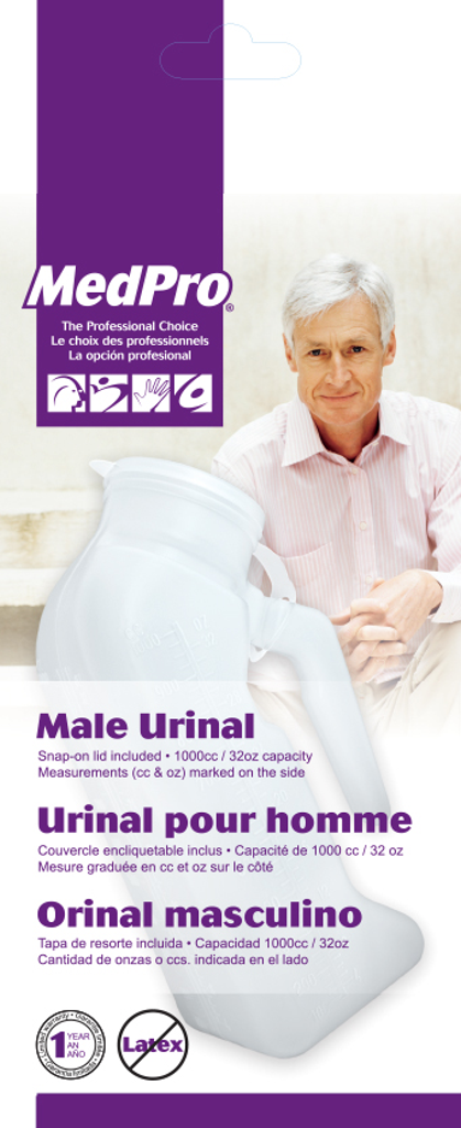 MedPro Medpro Male Urinal with Cover
