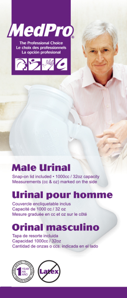 MedPro Medpro Male Urinal with Cover