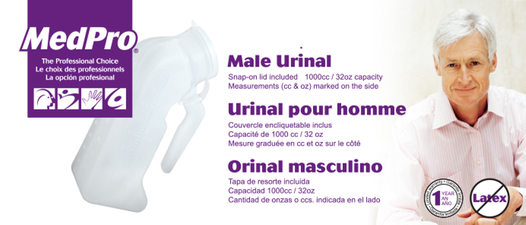 MedPro Medpro Male Urinal with Cover