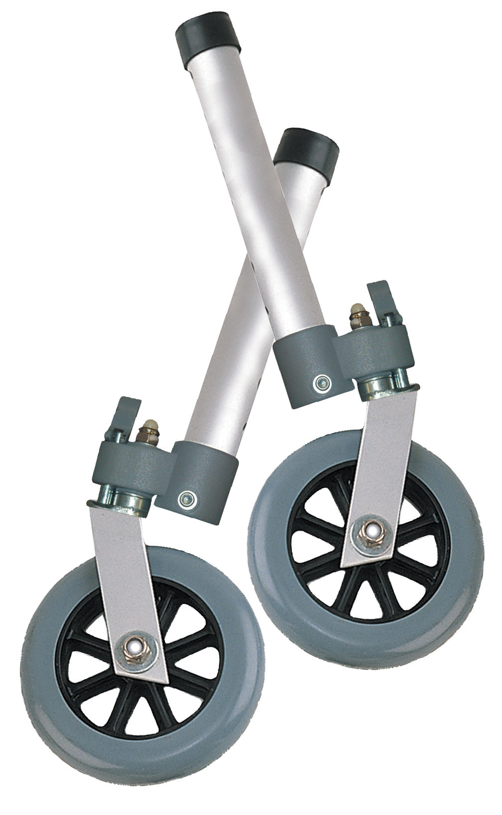 Drive Medical Swivel Lock Walker Wheels, 5", 1 Pair - Rollators & Walkers/Rollator & Walker Accessories - Drive Medical