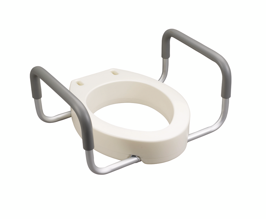 Drive Medical Premium Raised Toilet Seat With Removable Arms