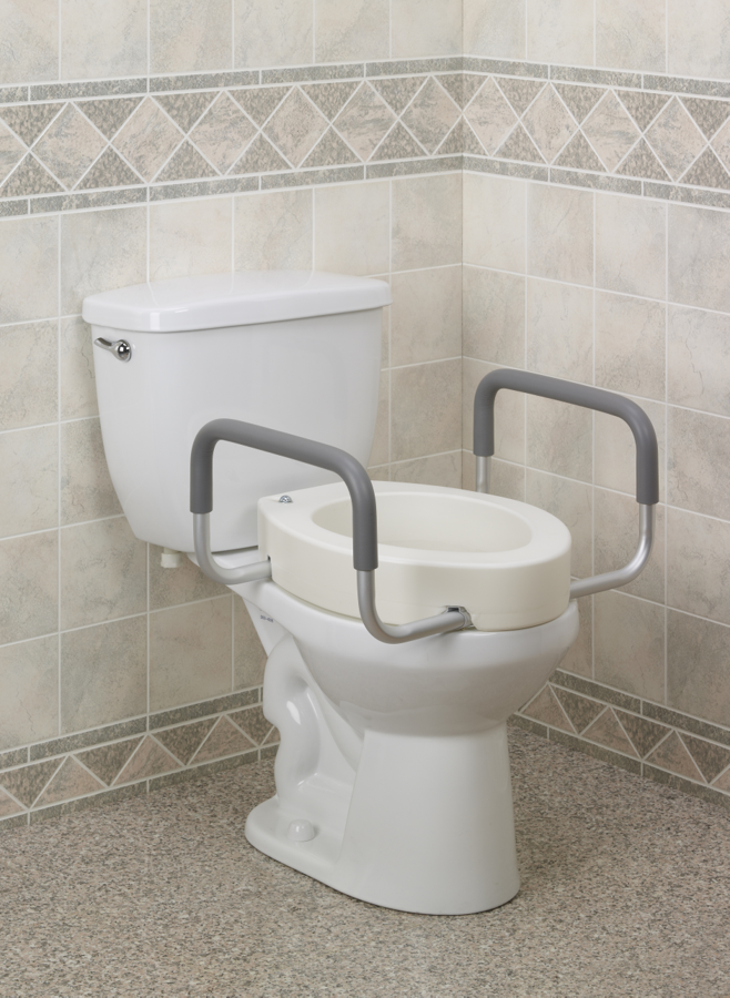 Drive Medical Premium Raised Toilet Seat With Removable Arms - Home/Raised Toilet Seats - Drive Medical