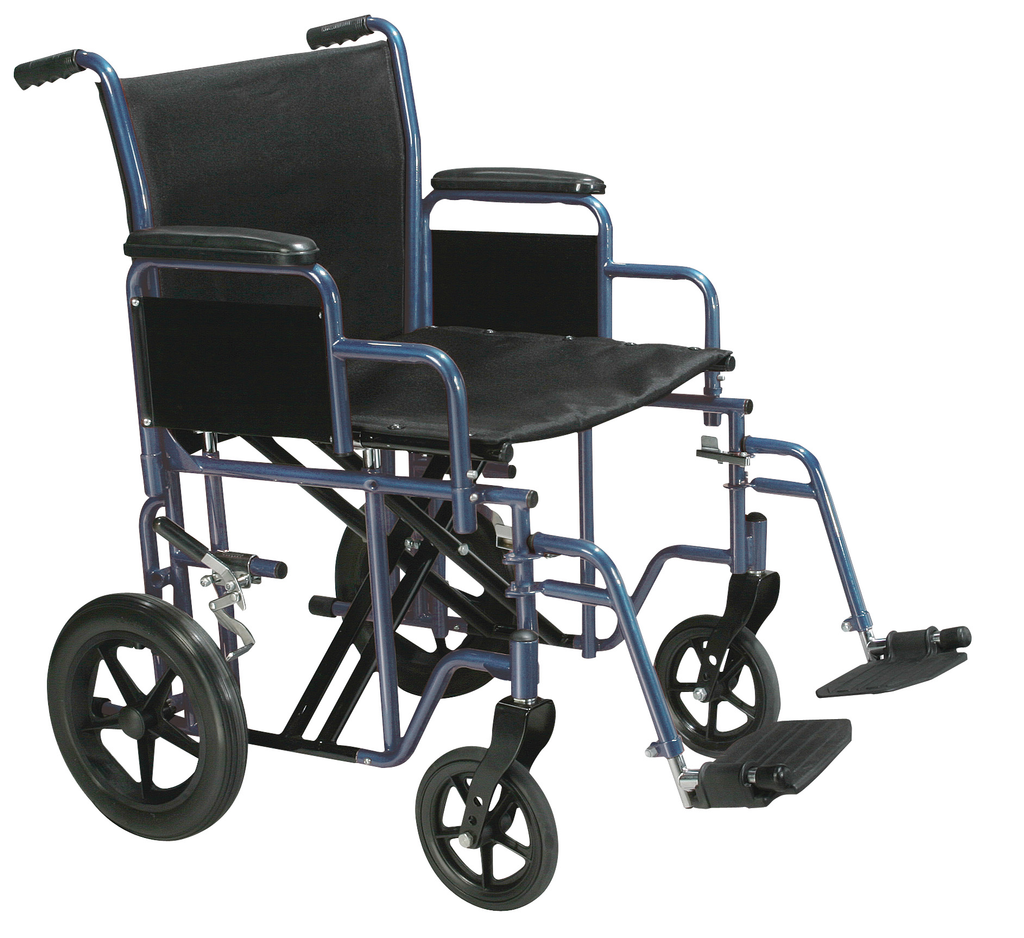 Drive Medical Bariatric Heavy Duty Transport Chair with Swing Away Footrest