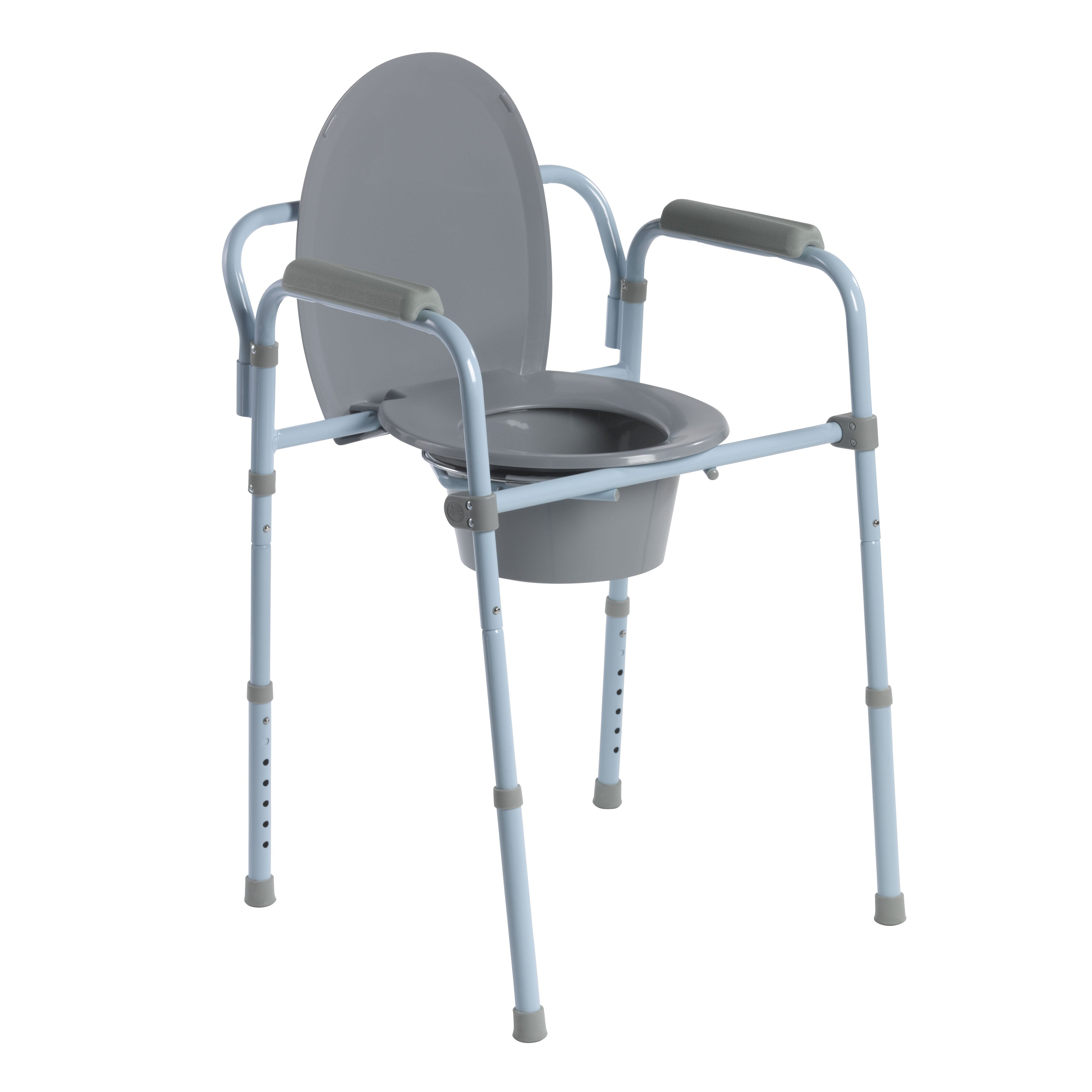 Drive Medical Steel Folding Frame Commode