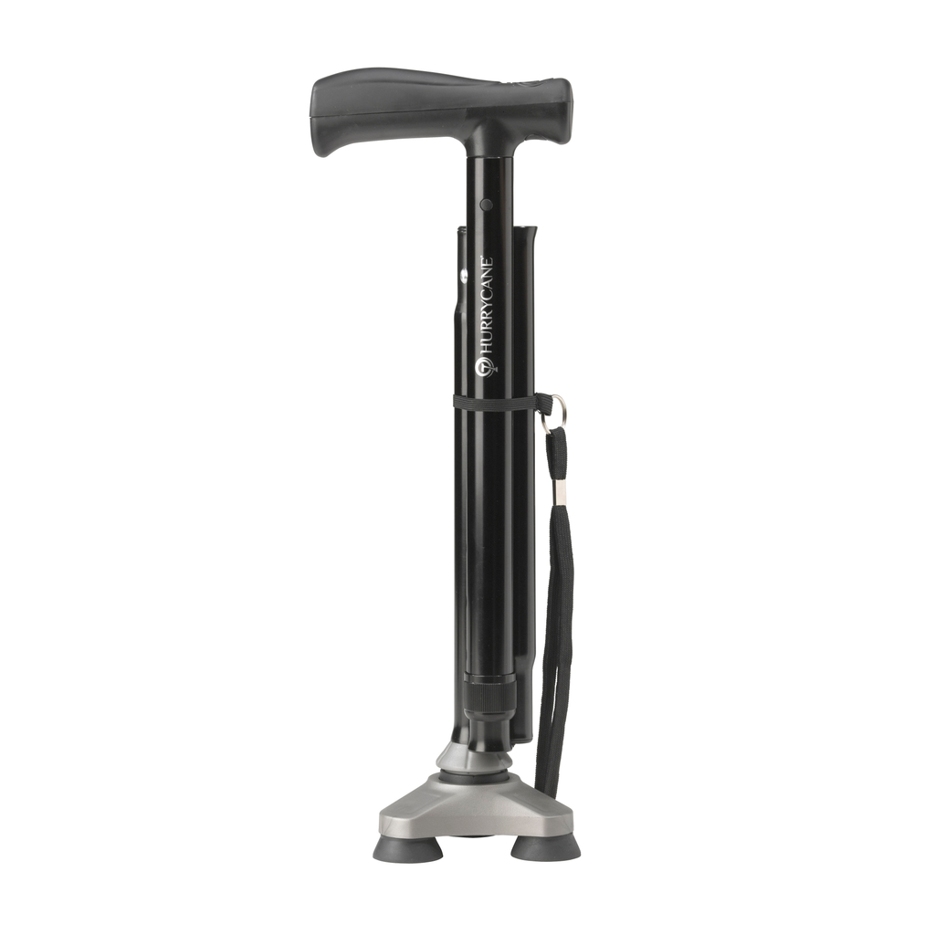 HurryCane Freedom Edition Folding Cane with T Handle