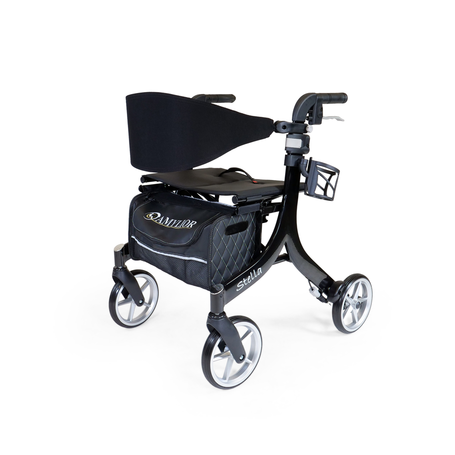 Stella Rollator - Rollators & Walkers/Rollators - Stella - Heavy Duty 20'' - Black - 827482220166