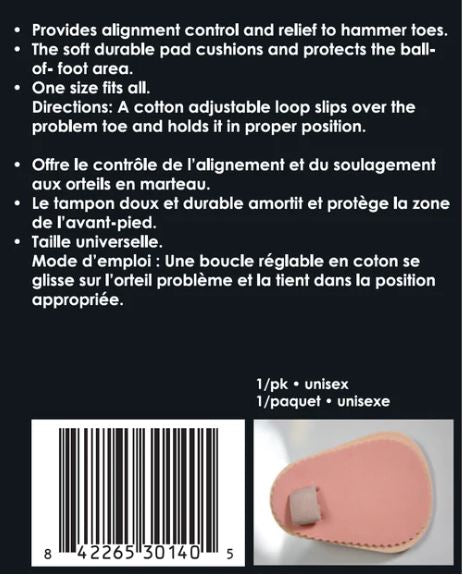 Go Seamless Plus Hammer Toe Budin Splint 1 Loop