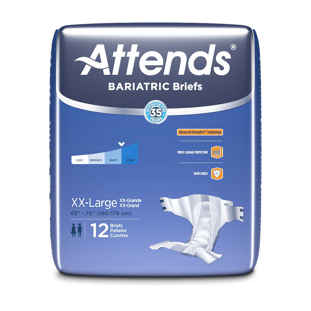 Attends Bariatric Briefs, Heavy Absorbency - // - Attends