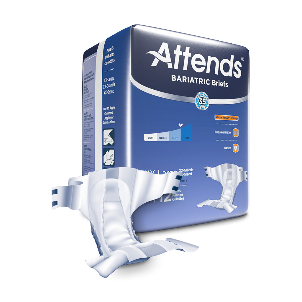 Attends Bariatric Briefs, Heavy Absorbency - // - Attends