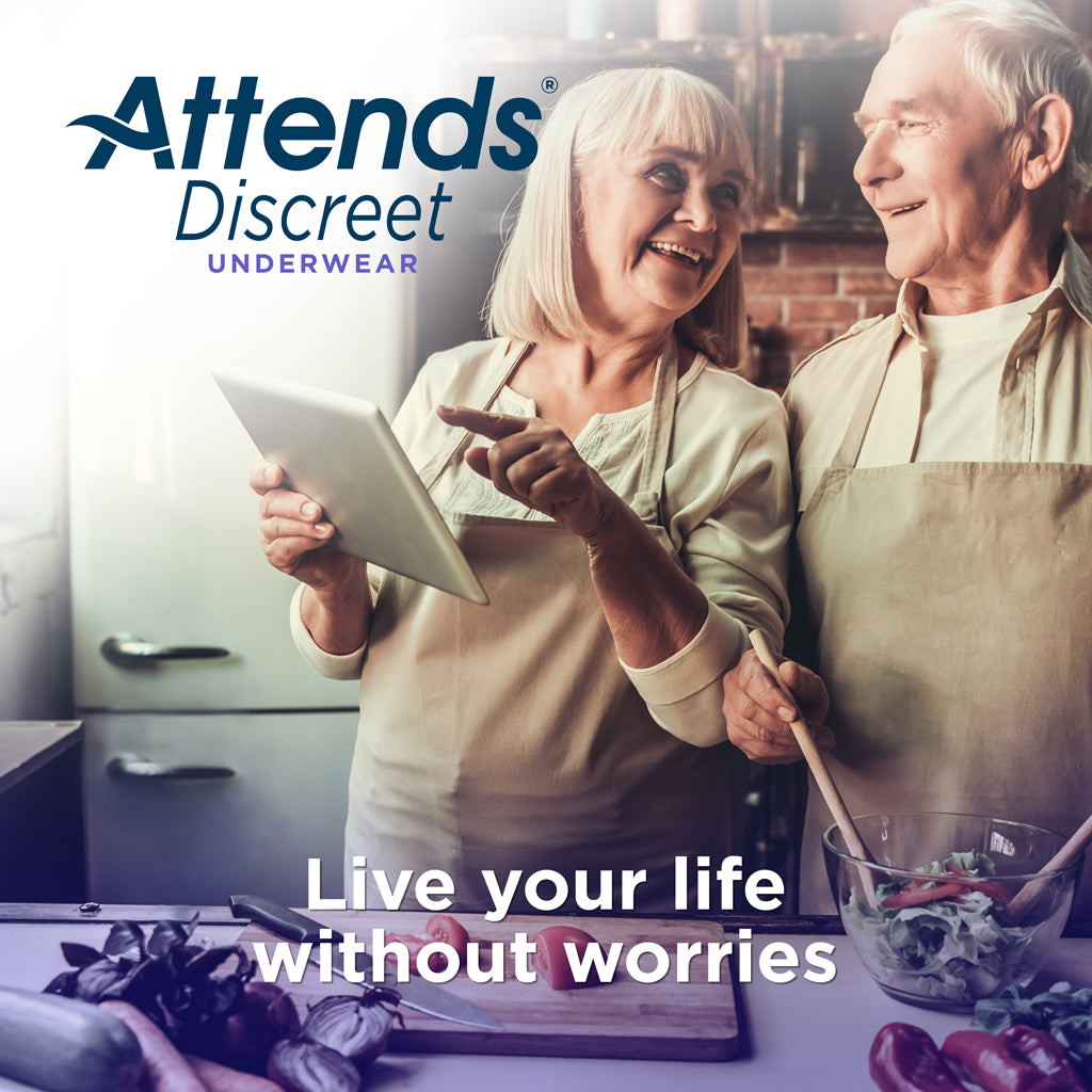 Attends Discreet Women's Underwear, Level 5 Absorbency - / - Attends
