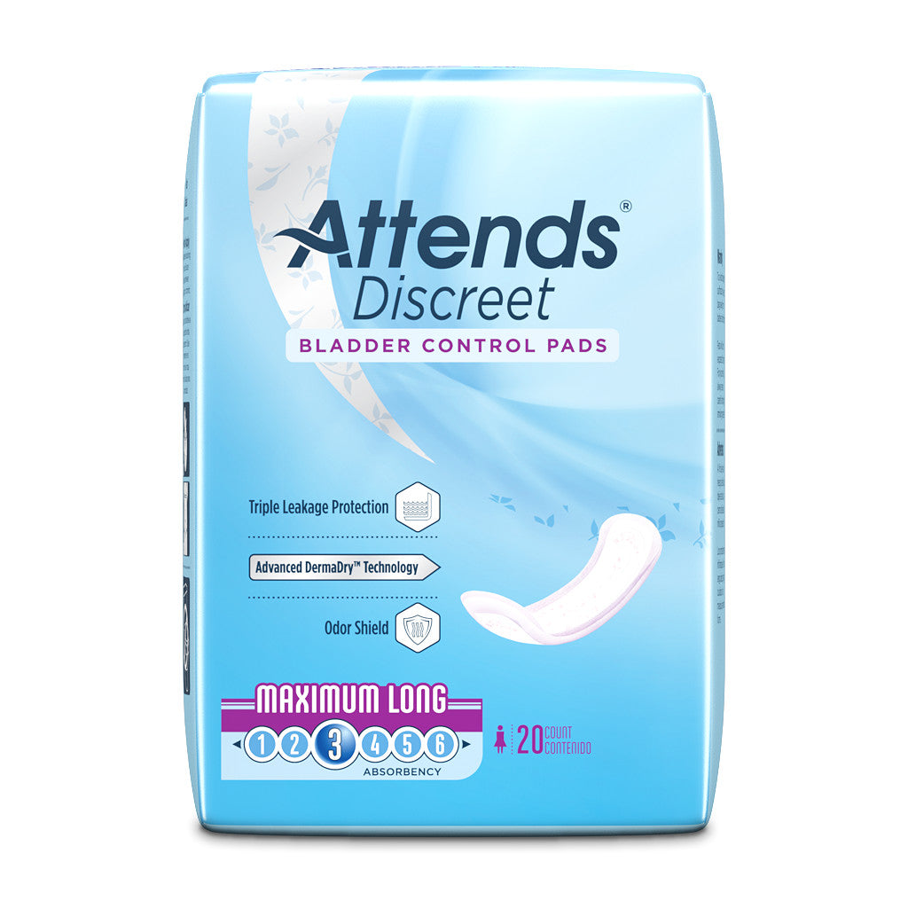 Attends Discreet Bladder Control Pads - Incontinence/Incontinence Products/Pads & Briefs - Attends