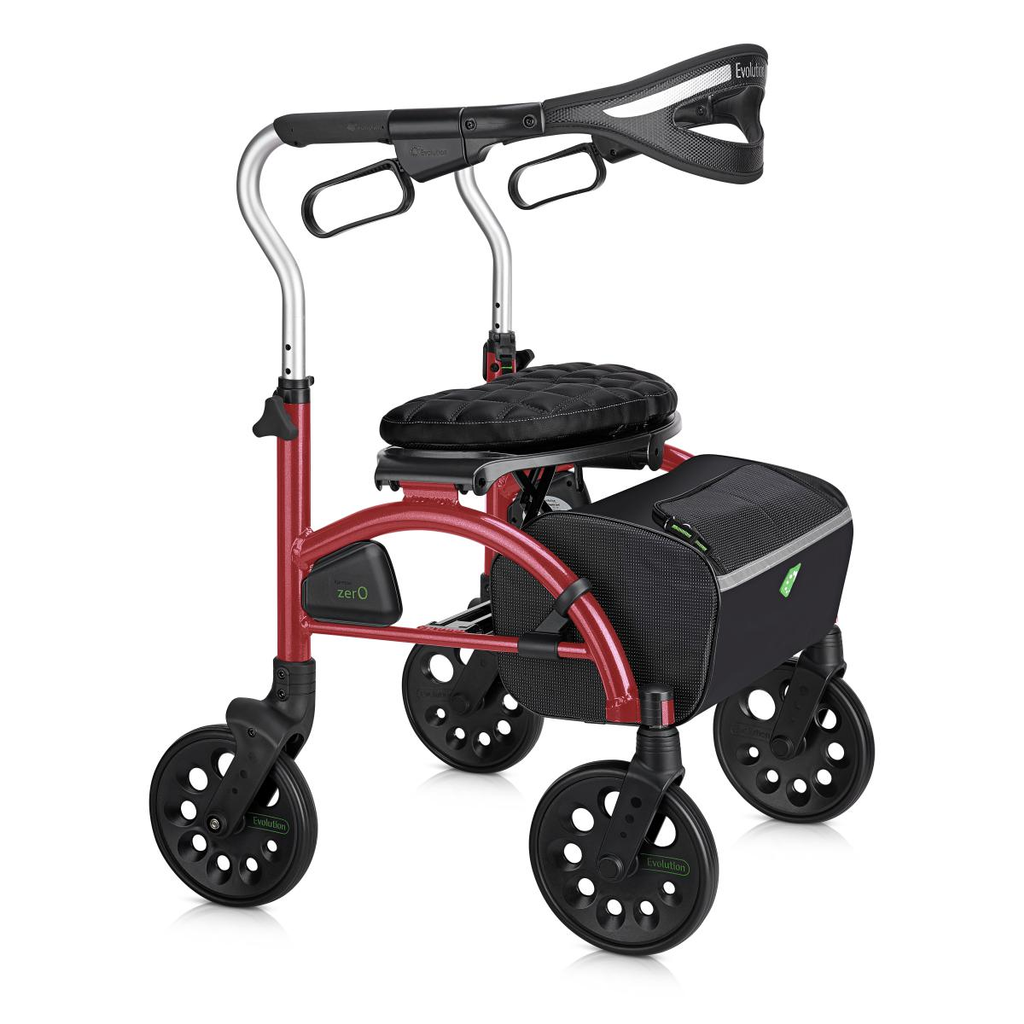 Evolution Xpresso Zero Rollator - Rollators & Walkers/Rollators - Evolution - Regular - Shiraz Red - 882979002649
