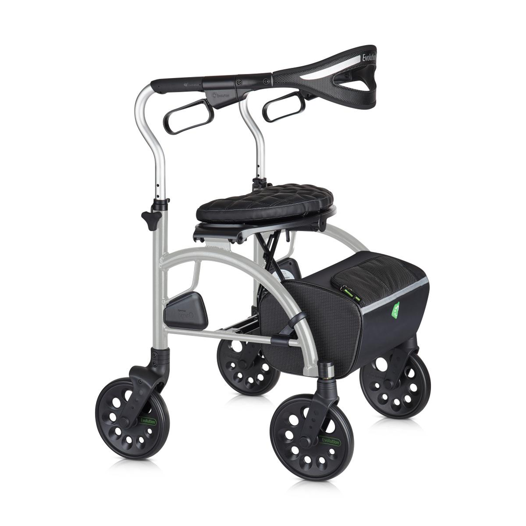 Evolution Xpresso Zero Rollator - Rollators & Walkers/Rollators - Evolution - Tall - Chrome Silver - 882979002908