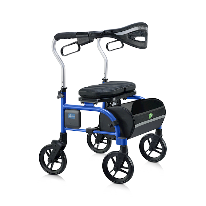 Evolution Trillium Rollator, Blue, Regular - Rollators & Walkers/Rollators - Evolution