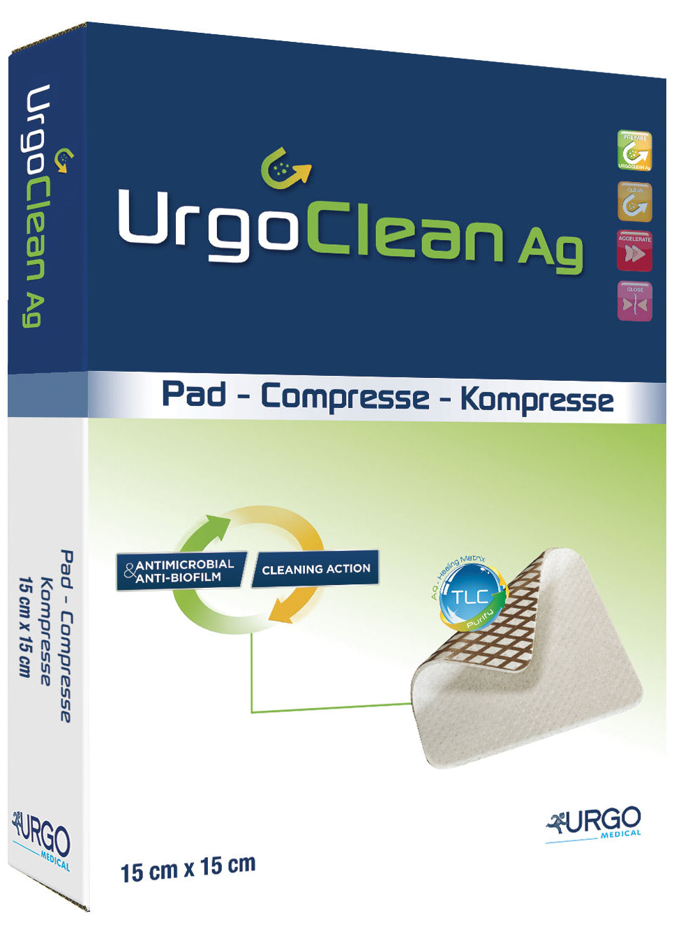 Urgotul Restore Layer Dressing item no. 509341, 4" x 5"