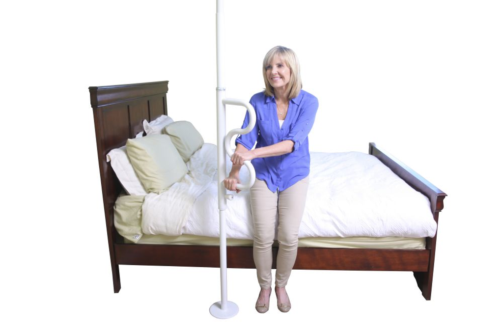 Stander Security Pole & Curve Grab Bar - Home/Transfer Poles - Stander