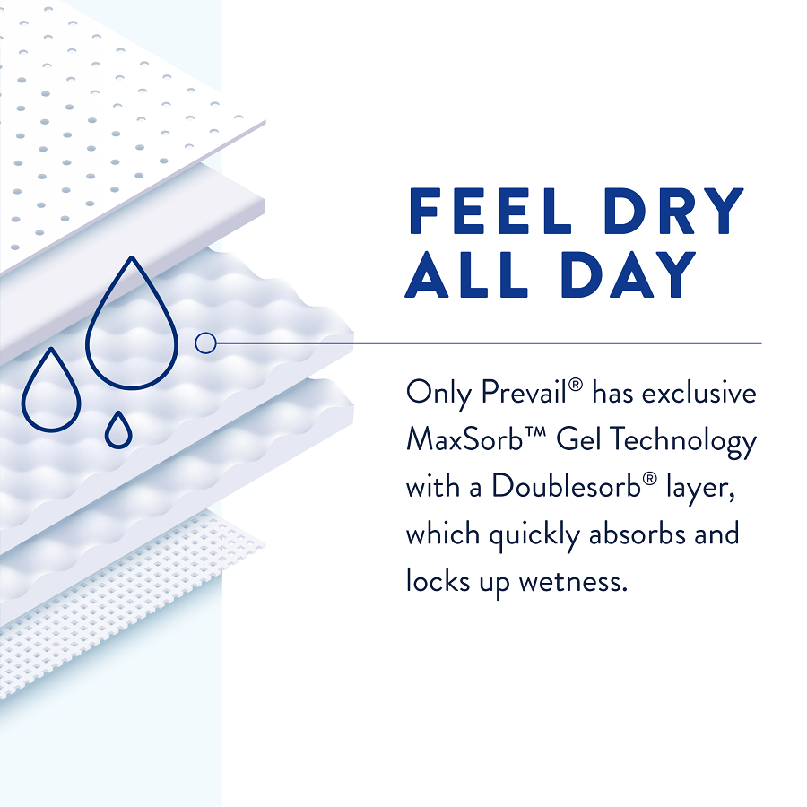 Prevail Breathable Air Brief Max Absorbency