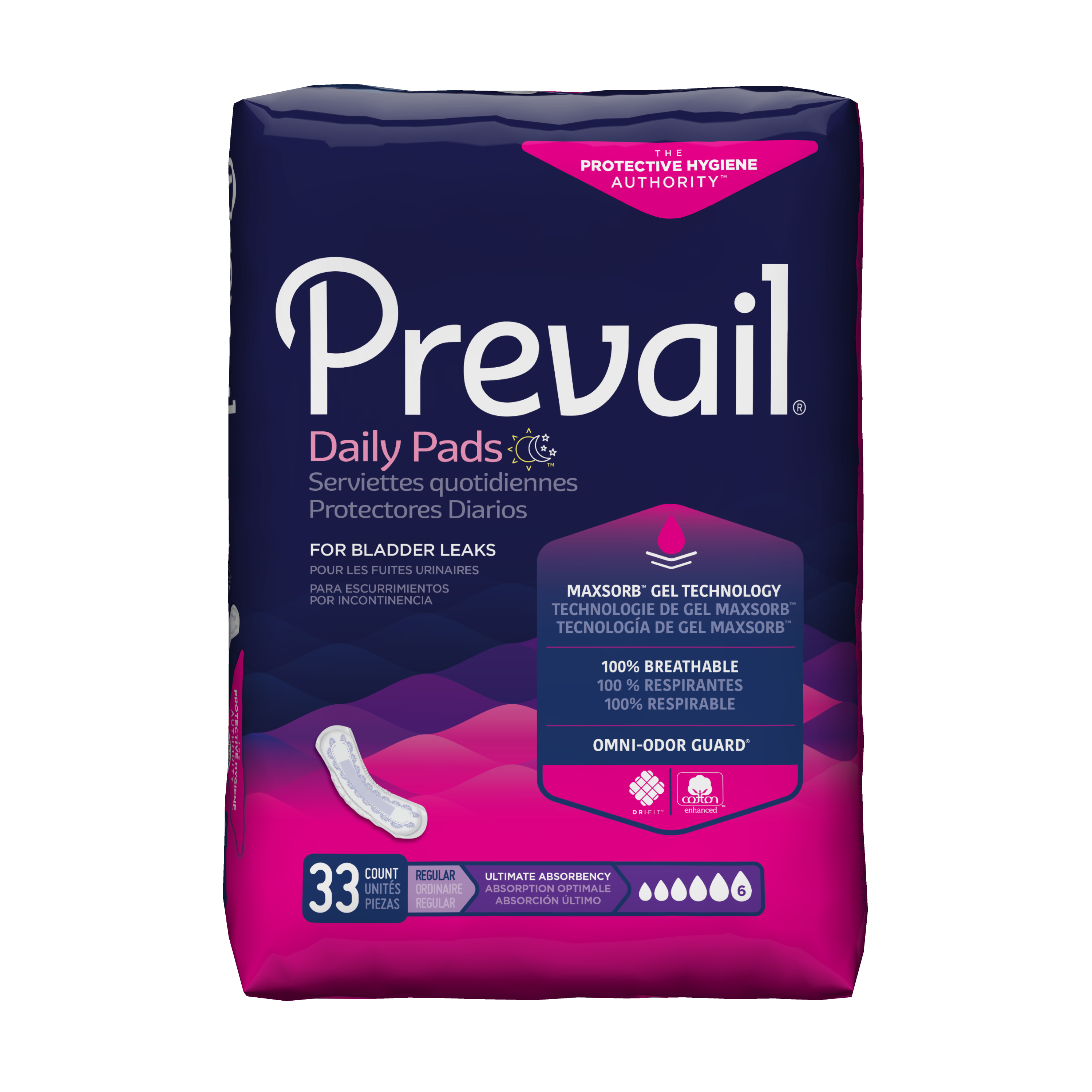 Prevail Daily Pads, Ultimate Absorbency