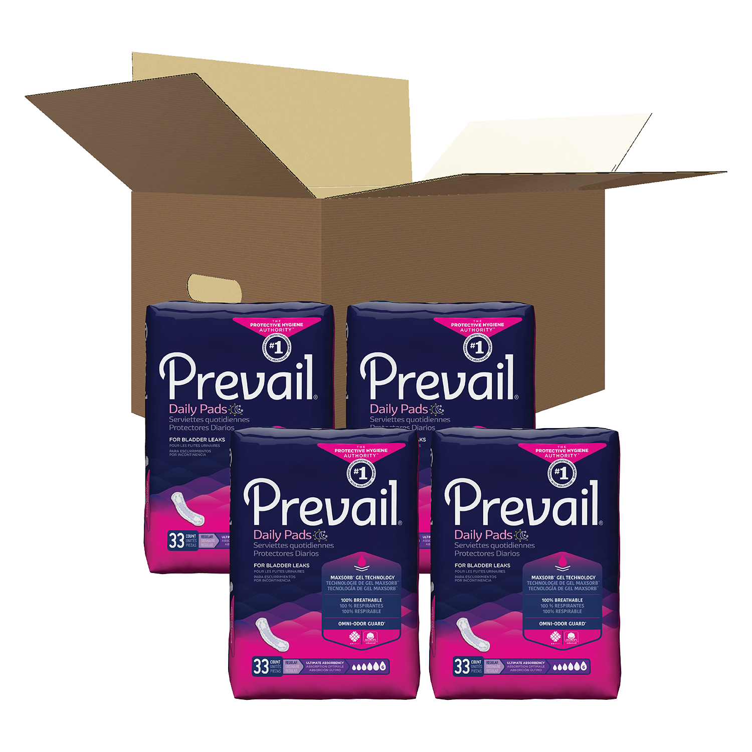 Prevail Daily Pads, Ultimate Absorbency