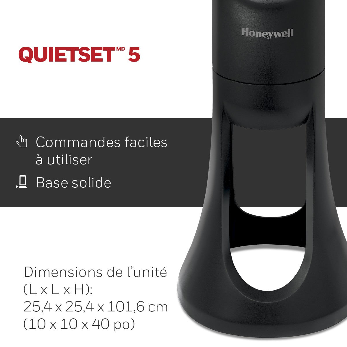 Honeywell QuietSet 5 Oscillating Whole Room Tower Fan - Daily Living Aids & Wellness/Air Care/ - Honeywell
