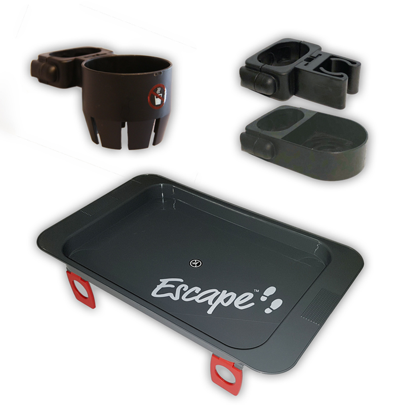 Triumph Mobility Inc.  Escape accessories pack (cane holder, cup holder & tray) 