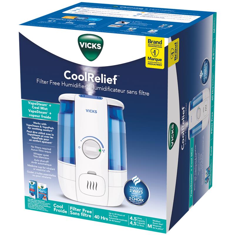 Vicks VUL600C CoolRelief Filter Free Humidifier