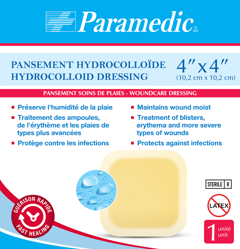 Paramedic Canada Pansement Hydrocolloid Alginate 4"X4"