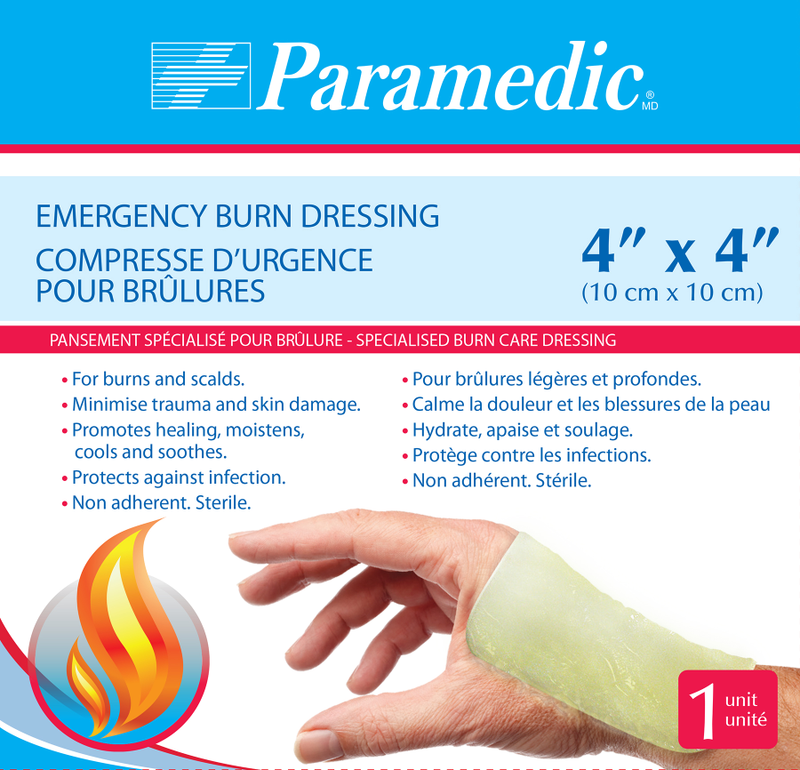 Paramedic Canada Emergency Burn Dressing 4'' X 4''