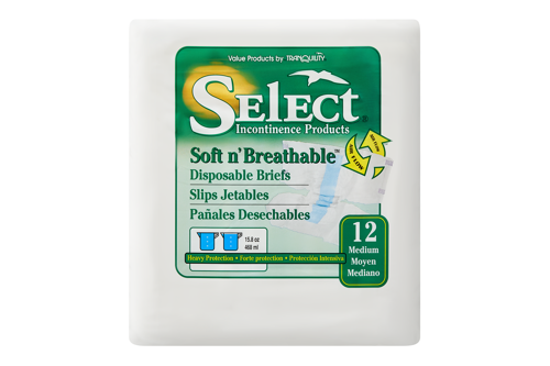 Select Soft n' Breathable Briefs, Heavy Absorbency