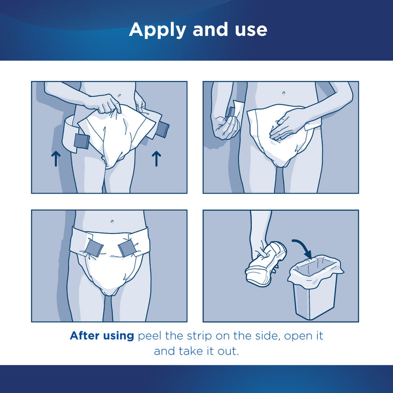 Attends Extended Wear Briefs, Severe Absorbency